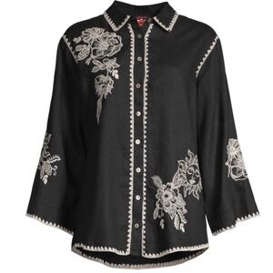 ADDISON KIMONO SLEEVE SHIRT BLACK